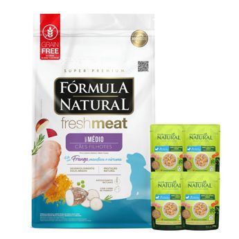Imagen de Alimento FORMULA NATURAL Perro Fresh Meat Cachorro Raza Mediana 12 kg + Regalo