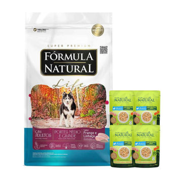 Imagen de Alimento FORMULA NATURAL Life Perro Adulto Raza Mediana y Grande 15 kg + Regalo