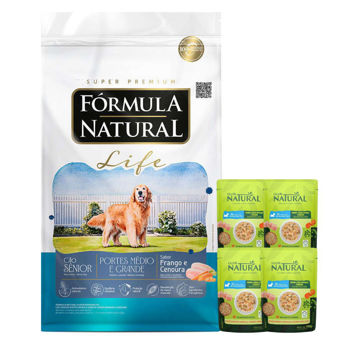 Imagen de Alimento FORMULA NATURAL Life Perro Senior Raza Mediana y Grande 15 kg + Regalo