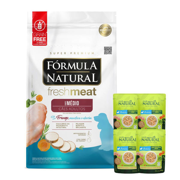 Imagen de Alimento FORMULA NATURAL Perro Fresh Meat Adulto Raza Mediana 12 kg + Regalo