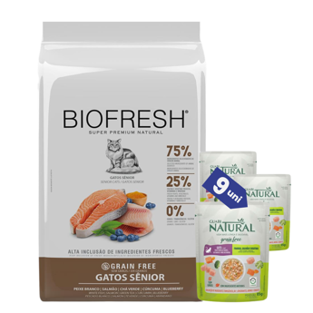 Imagen de Alimento BIOFRESH Gato Senior Pescado Blanco y Salmón 7,5 kg + Regalo