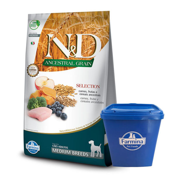 Imagen de Alimento NYD Perro Ancestral Grain Adulto Medium Raza Mediana 15 kg + Regalo