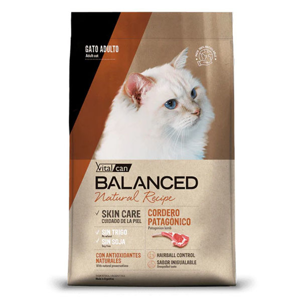 Imagen de Alimento BALANCED Gato Adulto Cordero 7.5 Kg