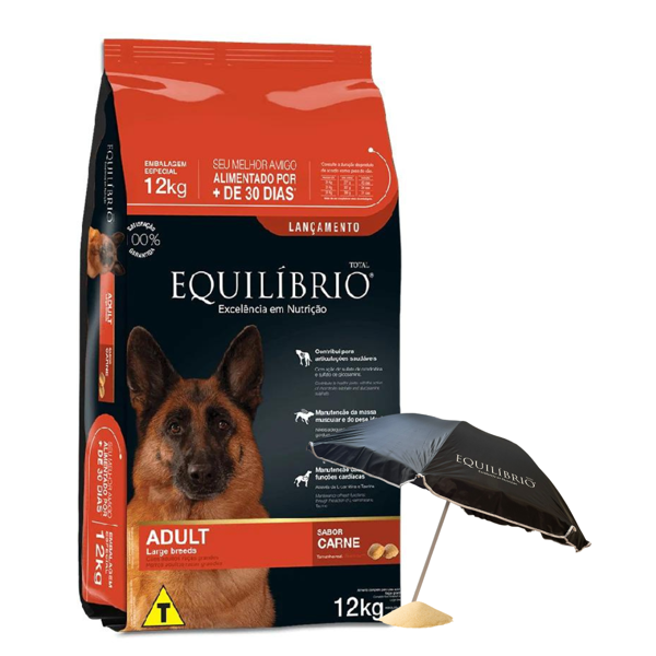 Imagen de Alimento EQUILIBRIO Perro Adulto Raza Grande Sabor Carne 24 kg + Regalo