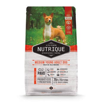 Imagen de Alimento NUTRIQUE Perro Adulto Raza Mediana Pavo 3 Kg