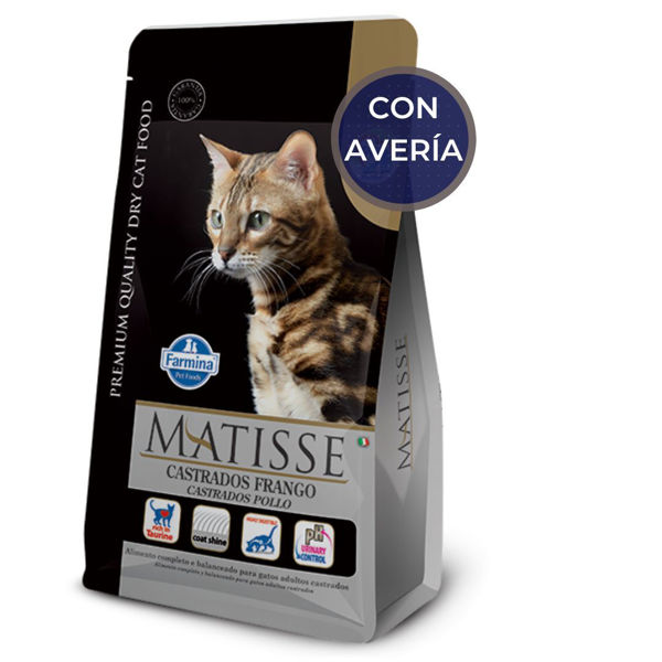 Imagen de Alimento MATISSE Gato Castrado 7.5KG / Con Averia