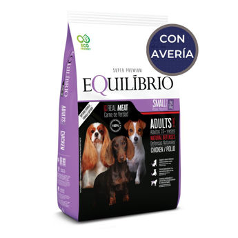 Imagen de Alimento EQUILIBRIO Perro Adulto Raza Pequeña 1.5KG / Con Avería