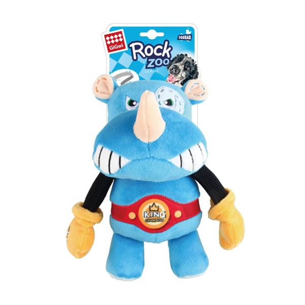 Imagen de Juguete Para Perro GIGWI Peluche Boxeador Rhino