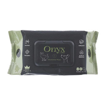 Imagen de Toallitas Húmedas M-PETS Onyx Manzanilla - 80 Unidades