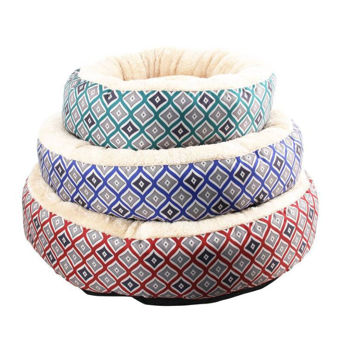 Imagen de Cama Para Perro PAWISE Redonda Color Azul - 51 cm