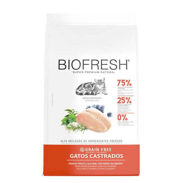 Imagen de Alimento BIOFRESH Gato Adulto Castrado Pollo 1,5 kg + Regalo