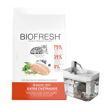 Imagen de Alimento BIOFRESH Gato Castrado Pollo 7,5 kg + Regalo