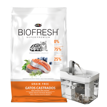Imagen de Alimento BIOFRESH Gato Castrado Salmón 7,5 kg + Regalo