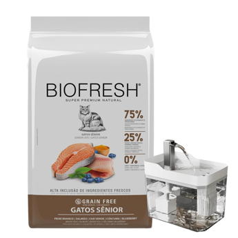 Imagen de Alimento BIOFRESH Gato Senior Pescado Blanco y Salmón 7,5 kg + Regalo