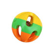 Imagen de Juguete Para Gato PET SUPPLIES Pelota Tricolor Con Cascabel