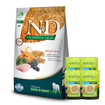 Imagen de Alimento NYD Perro Ancestral Grain Adulto Maxi Raza Grande y Gigante 15 kg + Regalo