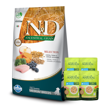 Imagen de Alimento NYD Perro Ancestral Grain Cachorro Medium Raza Mediana 15 kg + Regalo