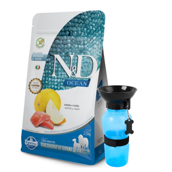 Imagen de Alimento NYD Perro Ocean Adulto Raza Mediana y Grande Sabor Salmón 10,1 kg + Regalo