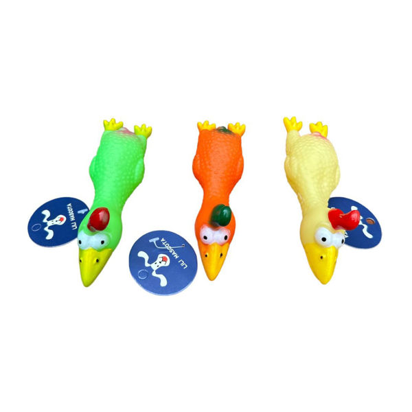 Imagen de Juguete Para Perro LILI MASCOTA Pollo De Goma Varios Colores