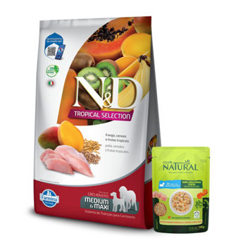 Imagen de Alimento NYD Tropical Perro Adulto Raza Mediana y Grande Pollo 2.5 Kg + Regalo