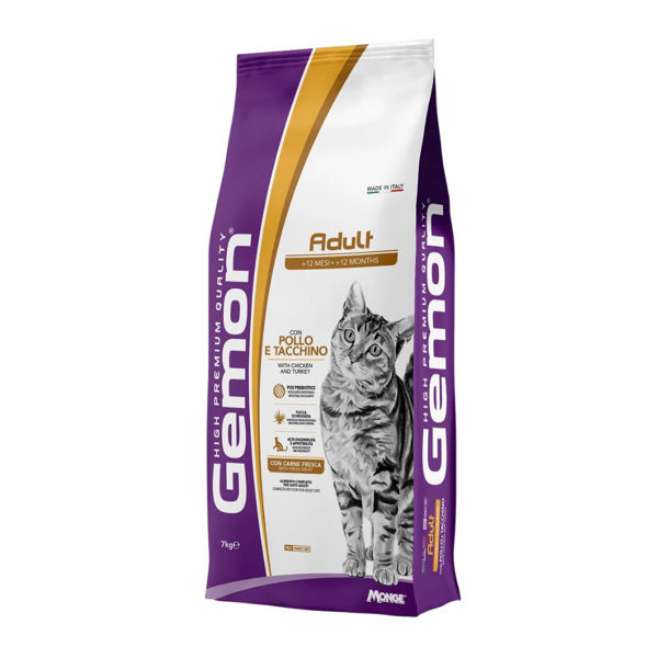 Imagen de Alimento GEMON Gato Adulto Pollo Y Pavo 7KG