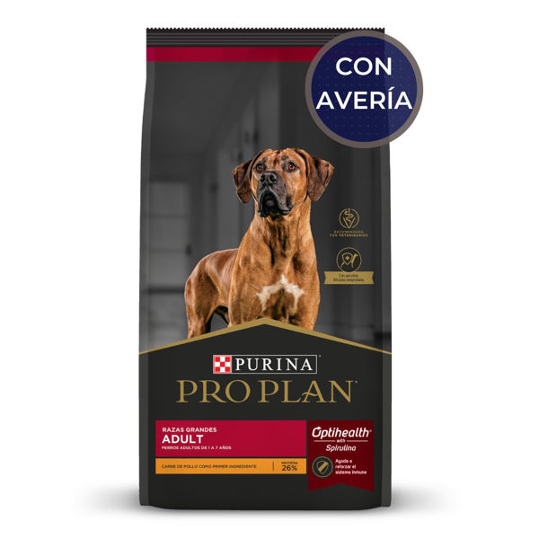 Imagen de Alimento PROPLAN Perro Adulto Raza Grande 15 kg / Con Avería