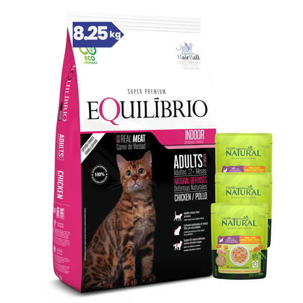Imagen de Alimento EQUILIBRIO Gato Adulto 7,5 kg + 750 grs + Regalo