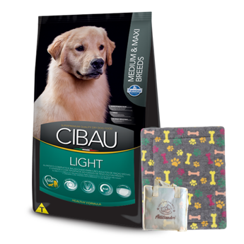 Imagen de Alimento CIBAU Perro Light Raza Mediana y Grande 12 kg + Regalo