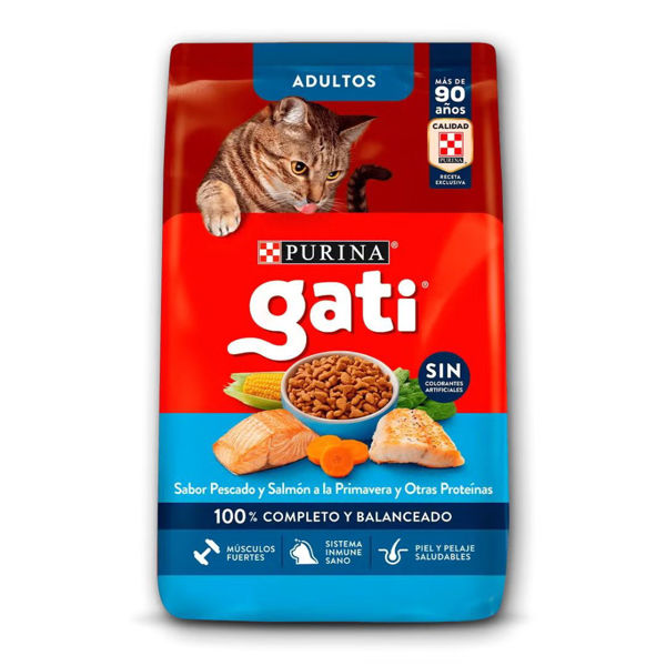 Imagen de Alimento GATI Gato Adulto Pescado y Salmón 15 Kg