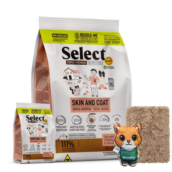 Imagen de Alimento SELECT BY MONELLO Gato Adulto Skin and Coat 7 kg + Regalo