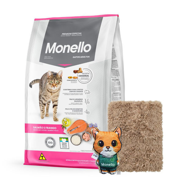 Imagen de Alimento MONELLO Gato Adulto Sabor Salmón y Pollo 7 kg + Regalo
