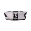 Imagen de Comedero Para Perro M-PETS Petjoy Dogfamily Chico Blanco y Negro - 490 ml