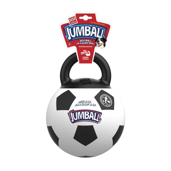 Imagen de Juguete Para Perro GIGWI Jumball Pelota Fútbol Talle L - Blanca