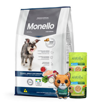 Imagen de Alimento MONELLO Perro Adulto Senior Sabor Pollo Arroz y Remolacha 15 kg + Regalo