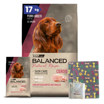 Imagen de Alimento VITALCAN Perro BALANCED Adulto Cerdo 15 + 2 kg + Regalo