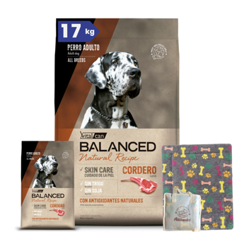 Imagen de Alimento Vitalcan Perro BALANCED Adulto Cordero 15 + 2 Kg + Regalo