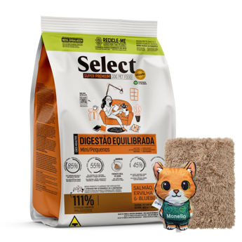 Imagen de Alimento SELECT BY MONELLO Digestión Equilibrada Perro Adulto Raza Mini y Pequeña 7 kg + Regalo