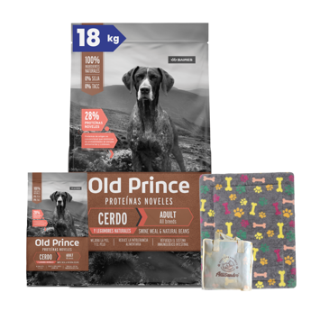 Imagen de Alimento OLD Prince Perro Adulto Cerdo y Legumbres Todas las Razas 15 kg + Regalo