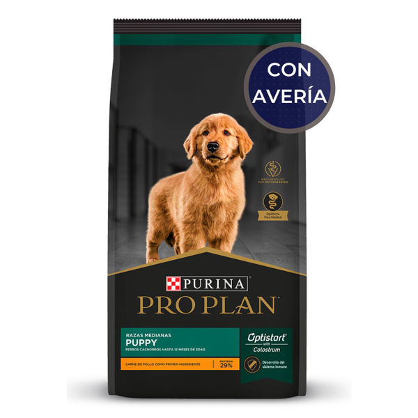 Imagen de Alimento PROPLAN Perro Cachorro Raza Mediana 3 Kg / Con Avería