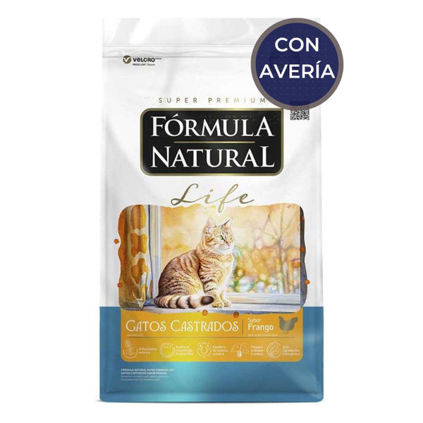 Imagen de Alimento FORMULA NATURAL Life Gato Castrado Salmón 10 kg / Con Avería