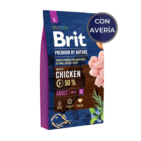 Imagen de Alimento BRIT Perro Adulto Raza Pequeña 3 kg / Con Avería