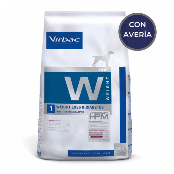 Imagen de Alimento VIRBAC HPM Perro Weight Loss & Diabetes 3 Kg / Con Avería