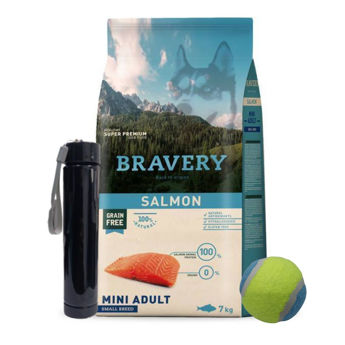 Imagen de Alimento BRAVERY Perro Adulto Raza Pequeña Salmón 7 Kg + Regalo