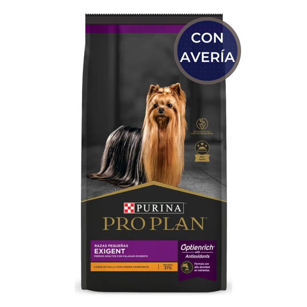 Imagen de Alimento PROPLAN Exigent Perro Adulto Raza Pequeña 3 Kg / Con Avería