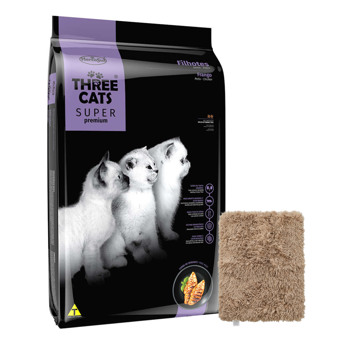 Imagen de Alimento THREE CATS Super Premium Gato Cachorro Kitten Pollo 10,1 kg + Regalo