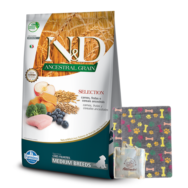 Imagen de Alimento NYD Perro Ancestral Grain Cachorro Medium Raza Mediana 15 kg + Regalo