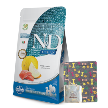 Imagen de Alimento NYD Perro Ocean Adulto Raza Mediana y Grande Sabor Salmón 10,1 kg + Regalo