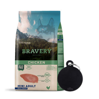 Imagen de Alimento BRAVERY Perro Adulto Raza Pequeña Pollo 7 Kg + Regalo