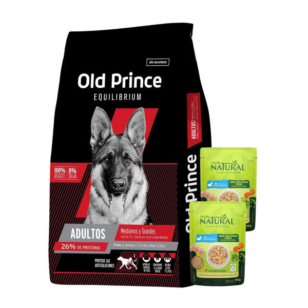 Imagen de Alimento OLD PRINCE Equilibrium Perro Adulto Raza Mediana y Grande 15 kg + Regalo