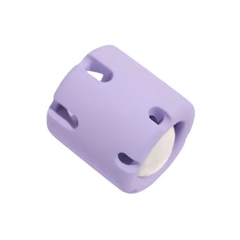 Imagen de Juguete Para Mascotas PEPITO Cilindro Con Pelota De Tennis Lila -  9.7 cm